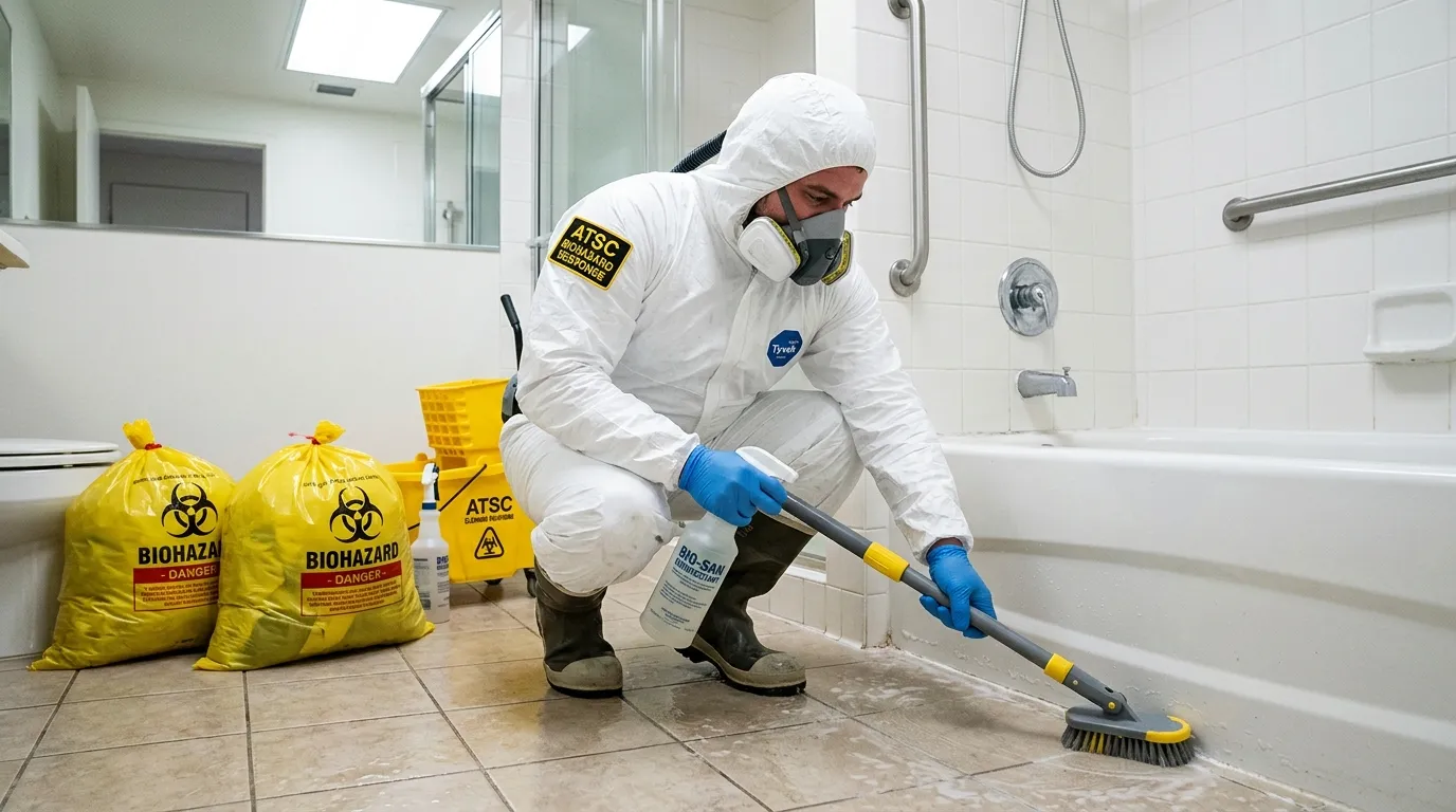 Decontamination equipment deployed for Blood Cleanup in Greentree